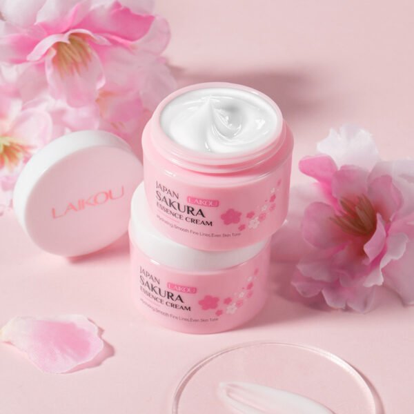 LAIKOU Sakura Essence Cream Vanishing Cream Moisturizing and Hydrating in Autumn and Winter Factory Wholesale - Image 4